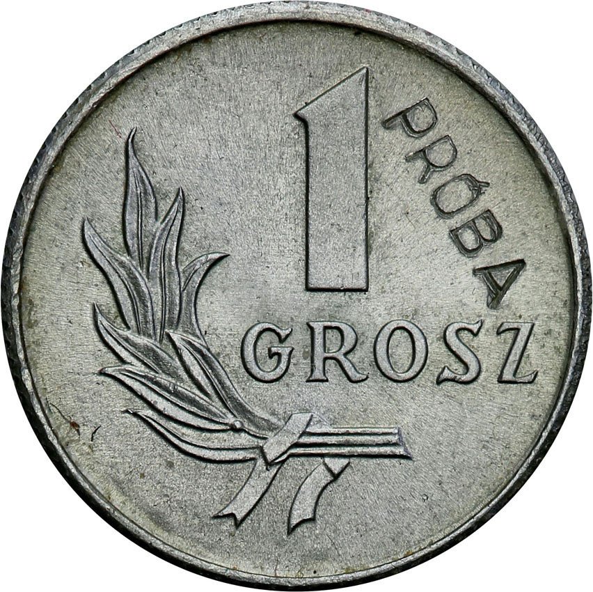 PRL. PRÓBA aluminium 1 grosz 1949